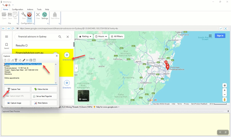 Web Scraping Google Maps